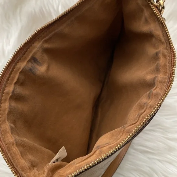 MCM Brown Monogram shoulder Bag - Picture 9 of 14